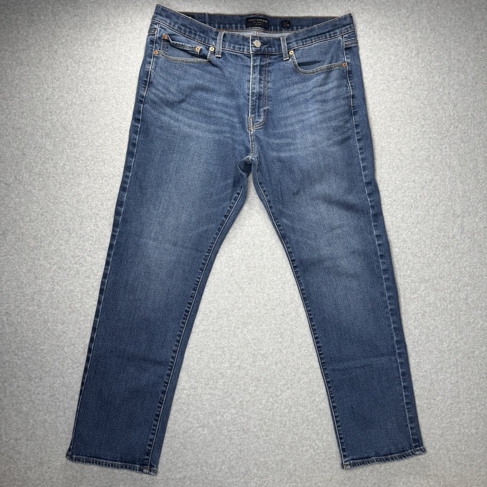 Lucky Brand 410 Men's Jeans 36x30 Blue Denim Athletic Slim Stretch Zip Fly